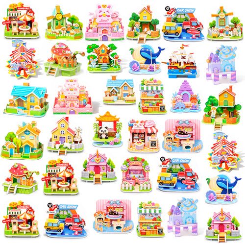 Mini 3D House Puzzle Kit