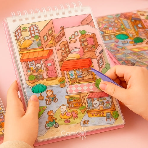 Sticker Book – Fun Scenes to Create!