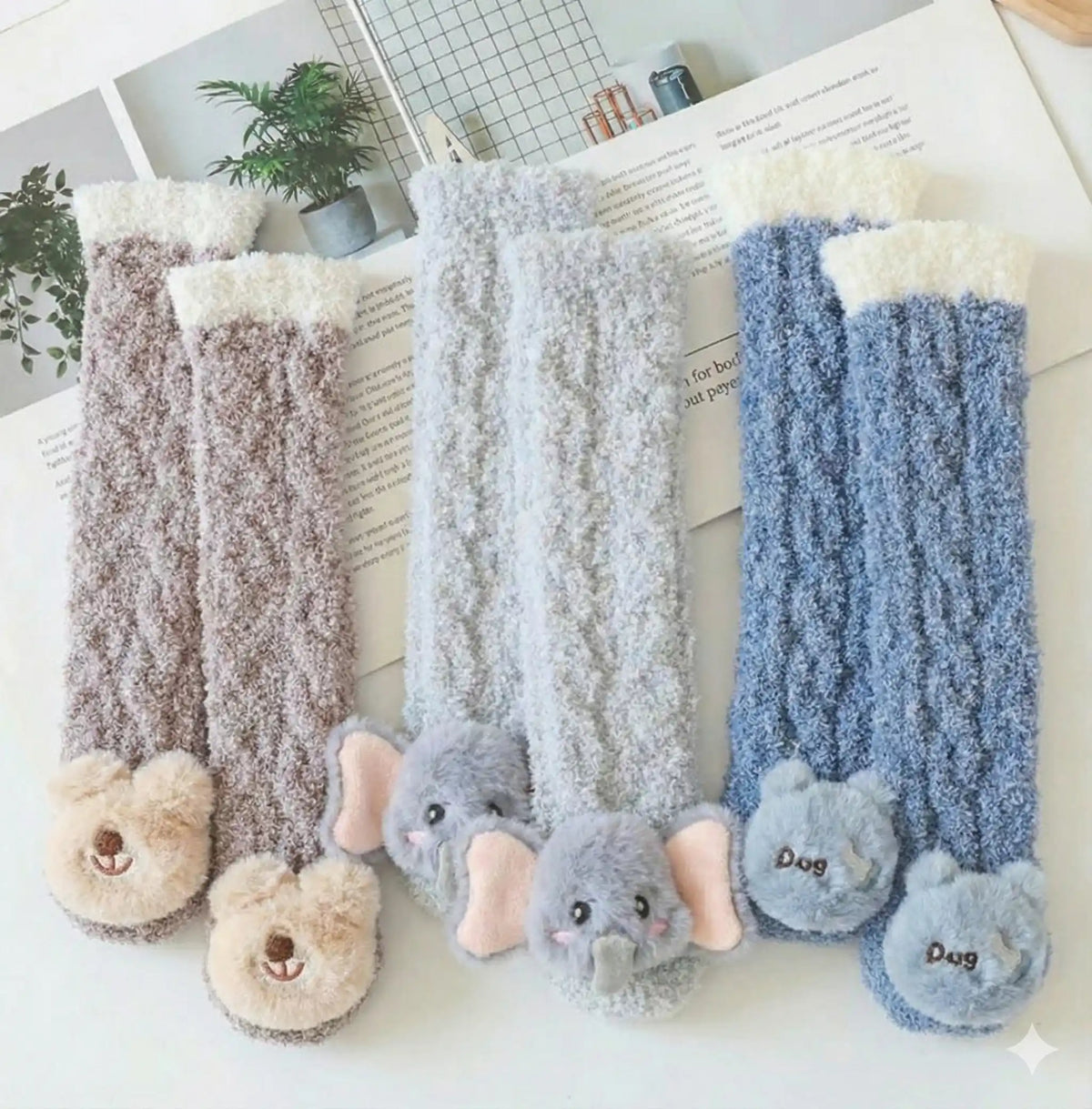 Cozy Critte Socks – 3 or 6-Pair Kids Pack