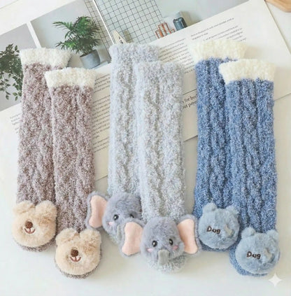 Cozy Critte Socks – 3 or 6-Pair Kids Pack