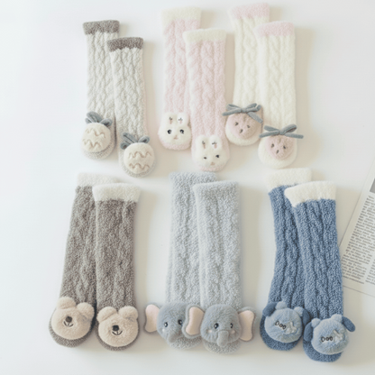 Cozy Critte Socks – 3 or 6-Pair Kids Pack