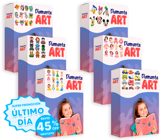 Pintura de diamantes - 6 unidades