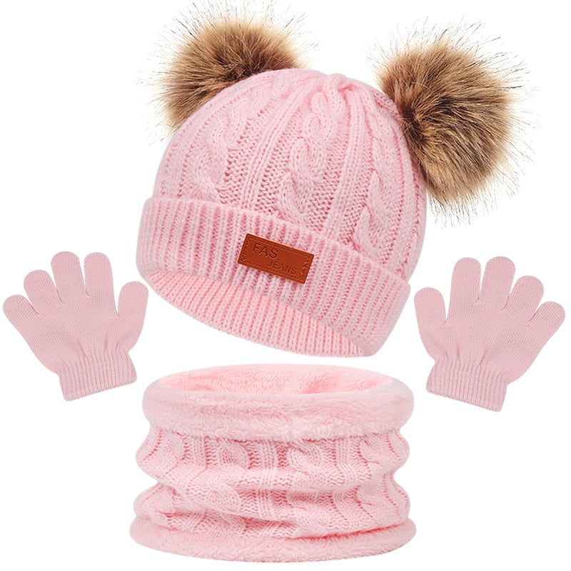 Children’s Hat, Scarf and Gloves
