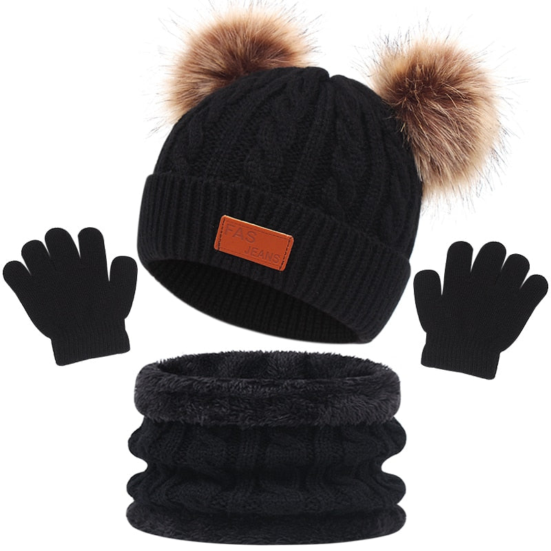 Children’s Hat, Scarf and Gloves